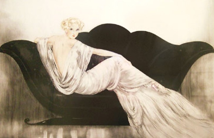 ルイ・イカールの絵画作品　タイトルは、 ソファーThe Sofa